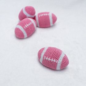 Crochet Football Dog Toy