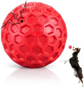 Indestructible Squeaky Dog Balls for Aggressive Chewers, Interactive Dog Toys for Aggressive Chewers for Relieving Anxiety