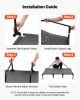 Elevated Dog Bed for Large Dogs, Portable Raised Dog Cot with Steel Metal Frame and Breathable Teslin Mesh
