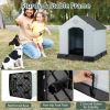 Dog House for Small Dogs Waterproof Plastic with Elevated Floor