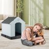 Dog House for Small Dogs Waterproof Plastic with Elevated Floor