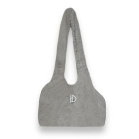 Divine Luxury Dog Carrier with Plush Faux Fur (Color: Dove Grey)