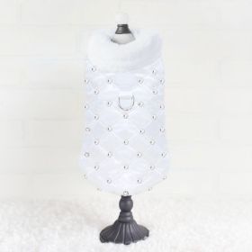 Glamour Baby Dog Coat (Color: Snow, size: LG)