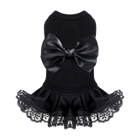 Ballerina Dog Dress Collection (Color: Black, size: XXS)
