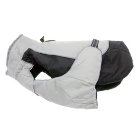 Alpine All-Weather Dog Coat (Color: Black and Gray, size: 3X-Large)