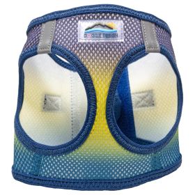American River Choke Free Dog Harness Ombre Collection (Color: Cosmic Splash, size: large)
