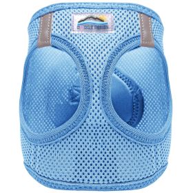 American River Solid Ultra Choke Free Dog Harness (Color: light blue, size: 3X-Large)