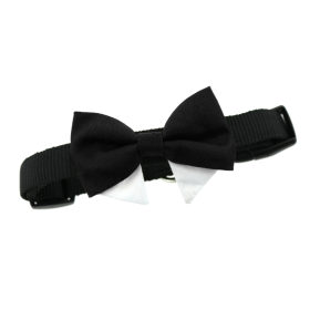 Universal Dog Bow Tie (Color: Black with Starter Collar, size: X-Large)