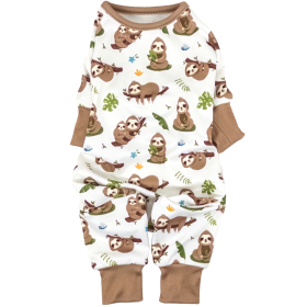 Soft Dog Pajamas (Color: Sloths, size: X-Large)