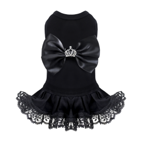 Royal Princess Dog Dress (Color: Black, size: XXS)