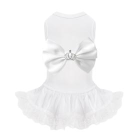 Royal Princess Dog Dress (Color: White, size: XXS)